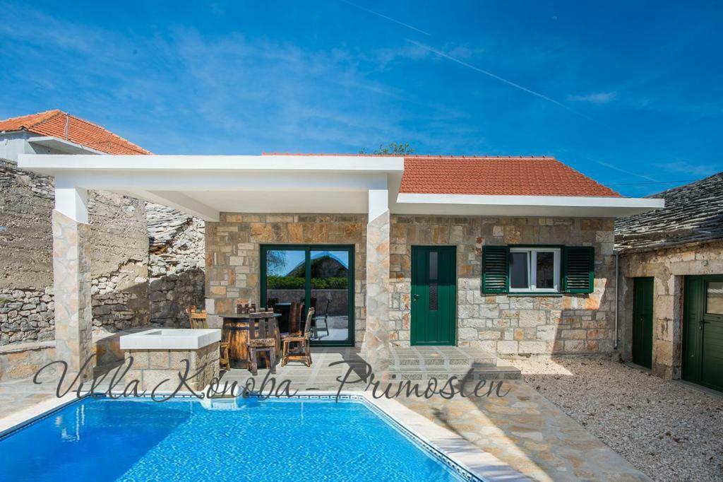 ViLLA KONOBA WITH HEATED POOL Primošten Exterior foto